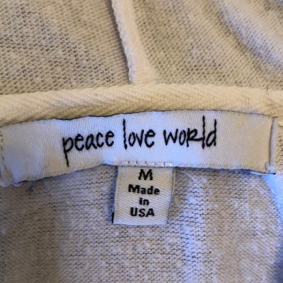 Peace Love World Namaste Comfy Hoodie - Picture 4 of 4